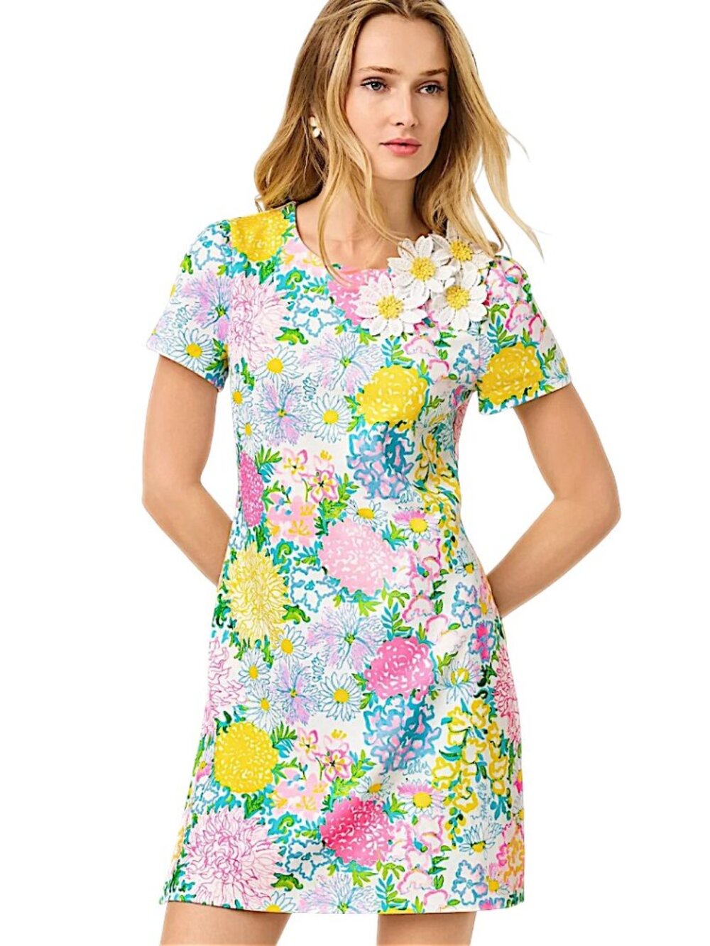 Lilly Pulitzer Melodie Skirted Romper in Multi/Lilly Garden NWT - Size Large